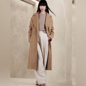 Banana Republic Oversized Wool-Cashmere Camel Wrap Coat